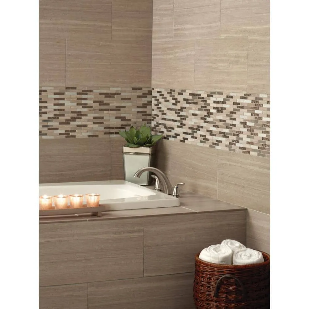 MSI Diamante 12 in. x 13.13 in. Glossy Glass; Stone Brick Look Wall Tile (9.8 sq. ft./Case), photo 2 of 10