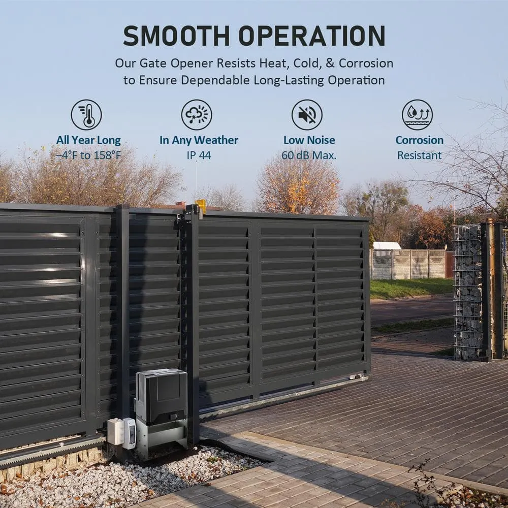 DOORADO Automatic Sliding Gate Opener Kit with Infrared Sensors for 4400lb Doors, photo 7 of 7