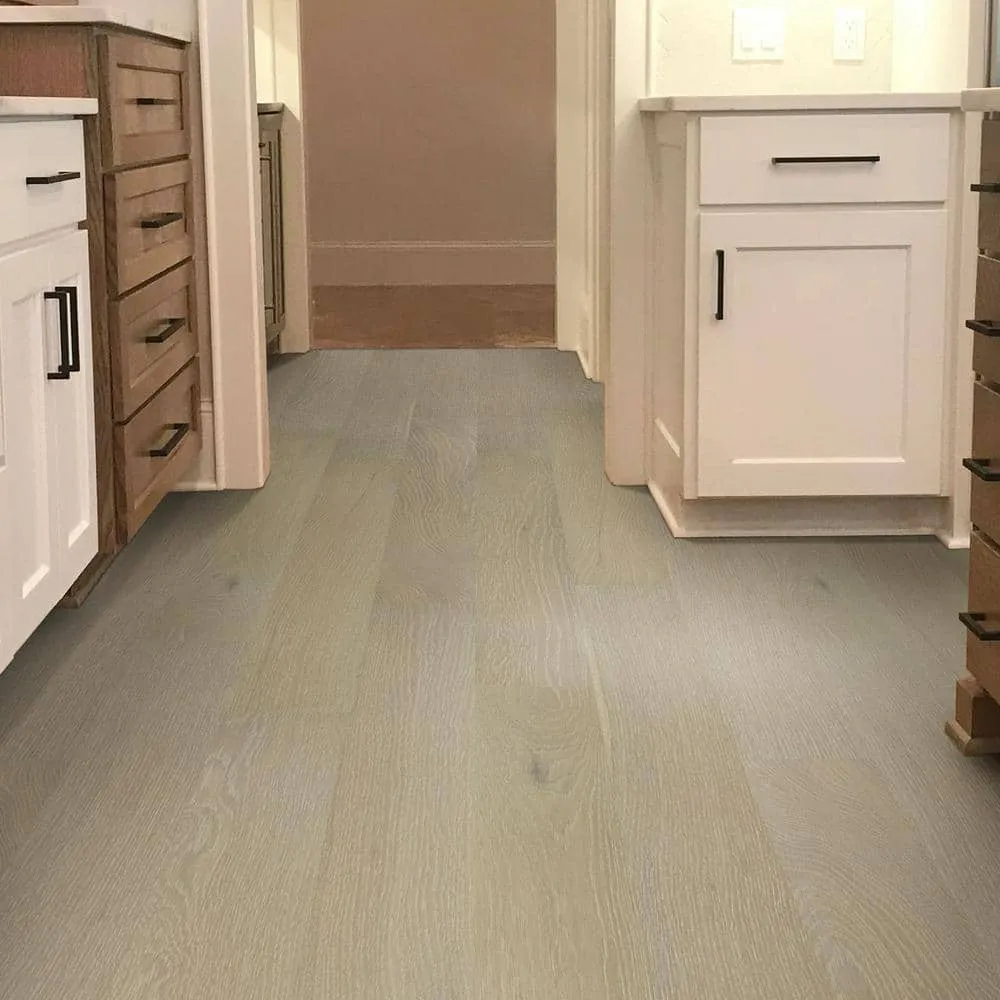 A&A Surfaces Woodridge Dorman Oak 0.28 in. x 6.5 in. Waterproof Wire Brushed Engineered Hardwood Flooring (1040.16 sq. ft./pallet), photo 4 of 9