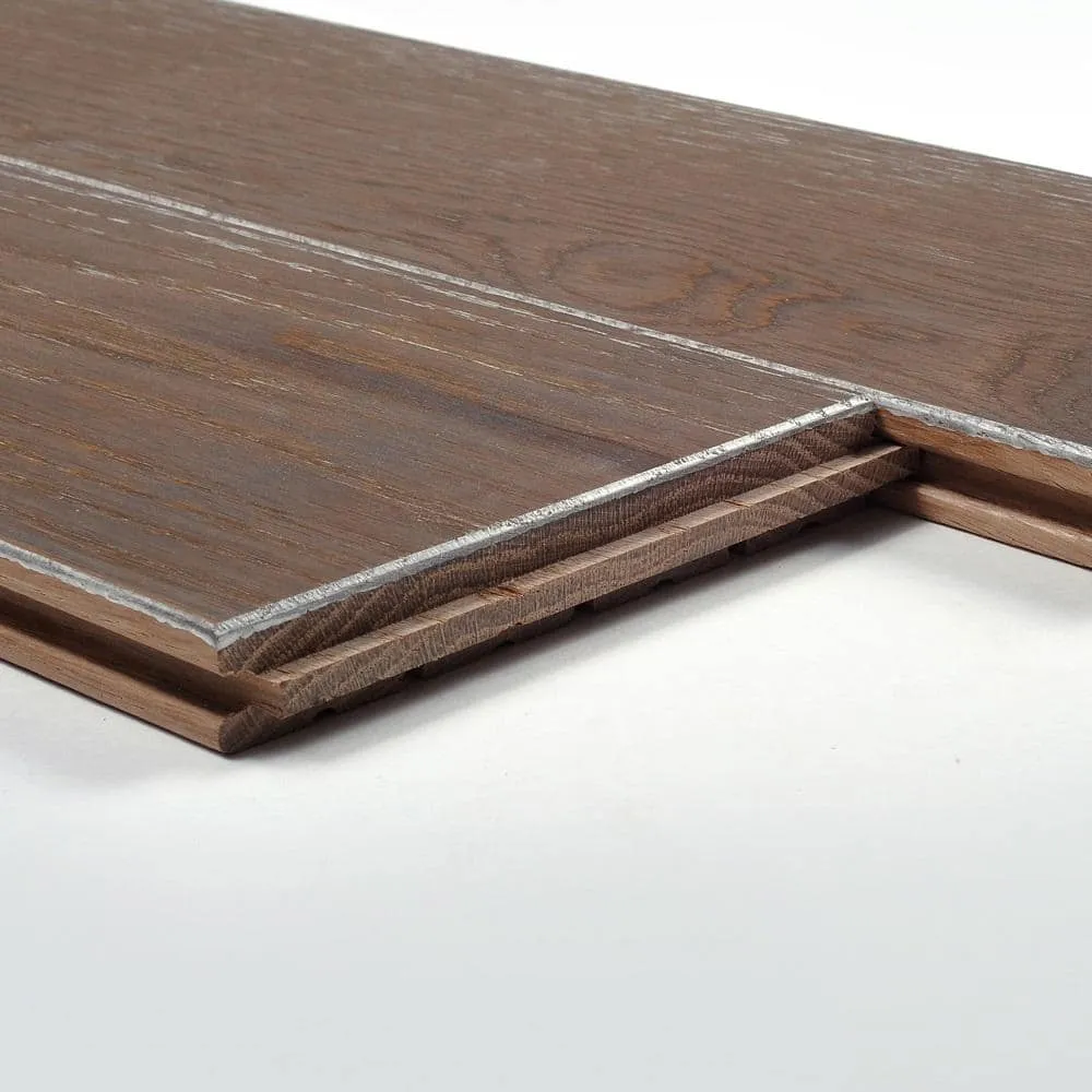 Blue Ridge Hardwood Flooring Driftwood Oak 3/4 in. T x 5 in. W Wire Brushed Solid Hardwood Flooring (20 sq.ft./case), photo 4 of 8