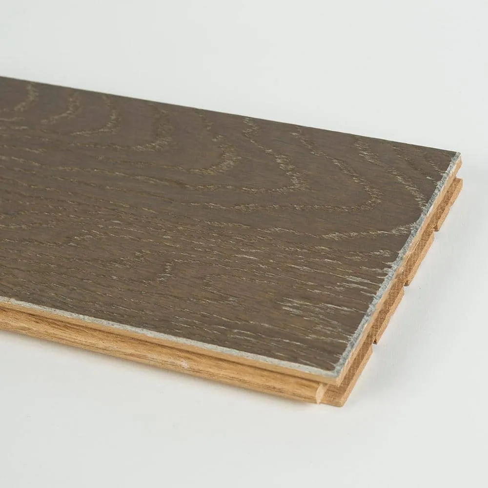 Blue Ridge Hardwood Flooring Driftwood Oak 3/4 in. T x 5 in. W Wire Brushed Solid Hardwood Flooring (20 sq.ft./case), photo 6 of 8