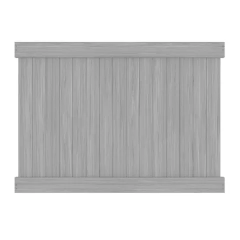 Linden Driftwood Gray Vinyl Privacy Fence Panel