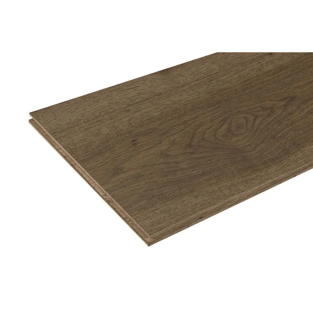ASPEN FLOORING Durango Hickory 9/16 in T x 8.66 in. W Tongue and Groove Wire Brushed Engineered Hardwood Flooring (31.25 sqft/case), photo 14 of 14