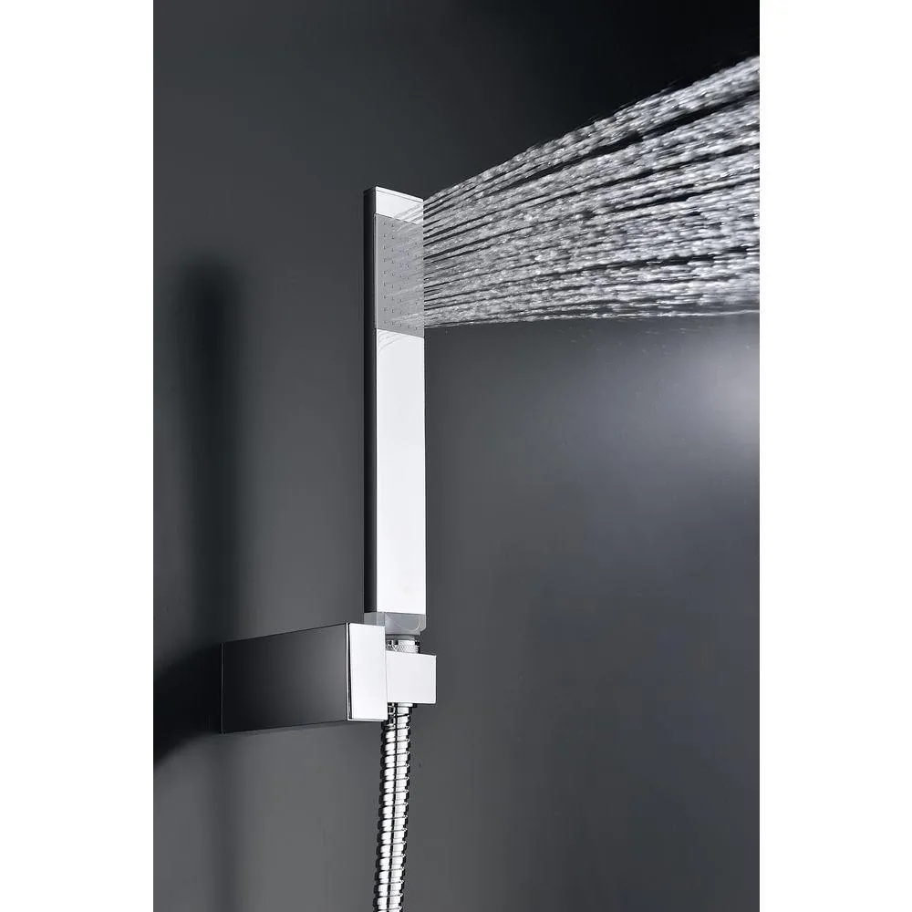 ANZZI Byne 1-Handle 1-Spray Tub and Shower Faucet with Sprayer Wand in Polished Chrome (Valve Included), photo 4 of 10