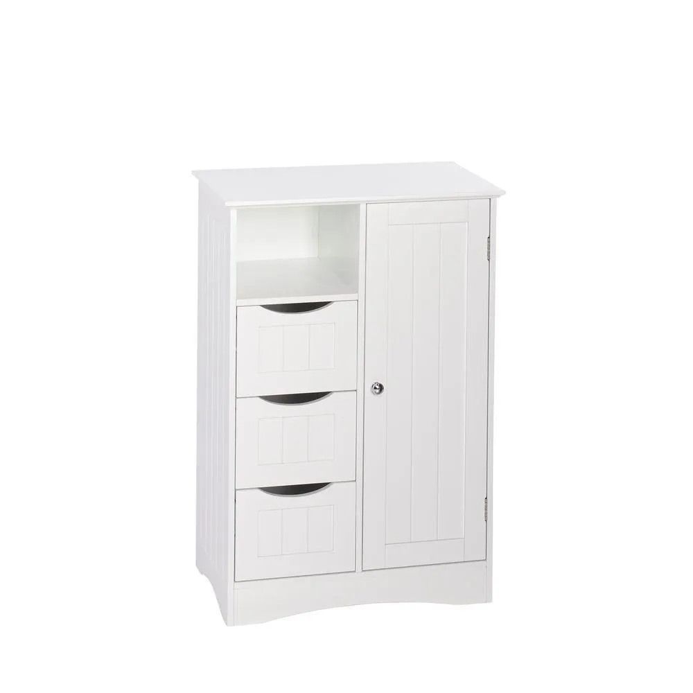 Ashland 22 in. W x 32 in. H Bathroom Linen Storage Floor Cabinet in Gray, photo 6 of 7