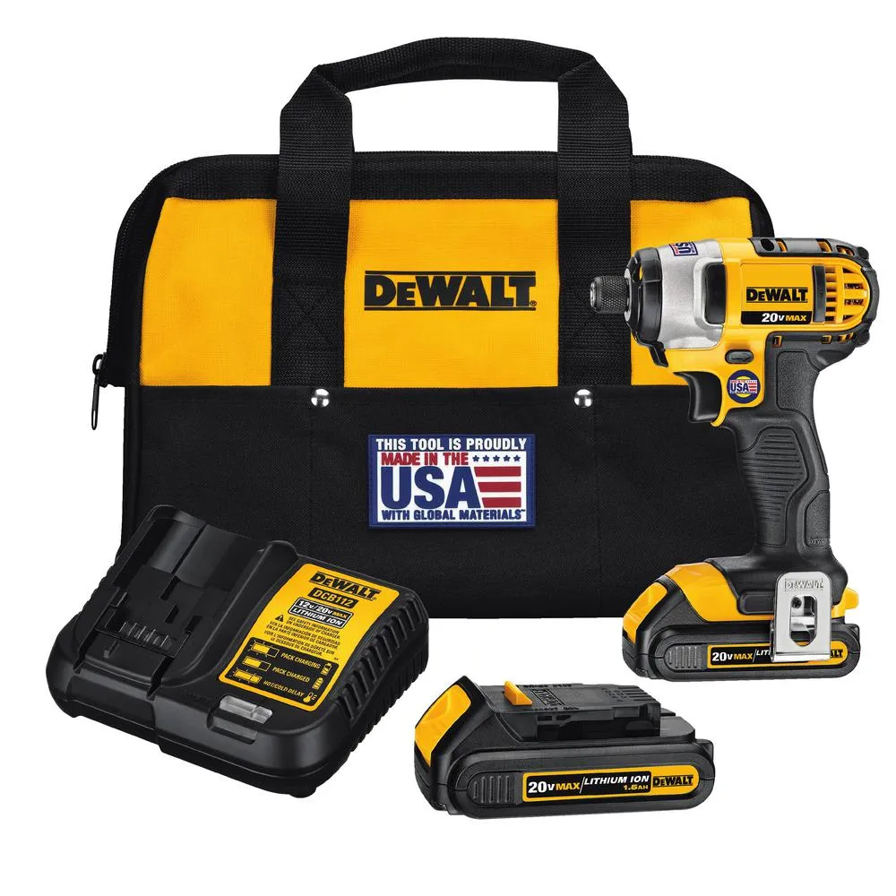 DEWALT 20-Volt MAX Lithium-Ion Cordless 1/4 in. Impact Driver (Tool-Only), photo 14 of 14