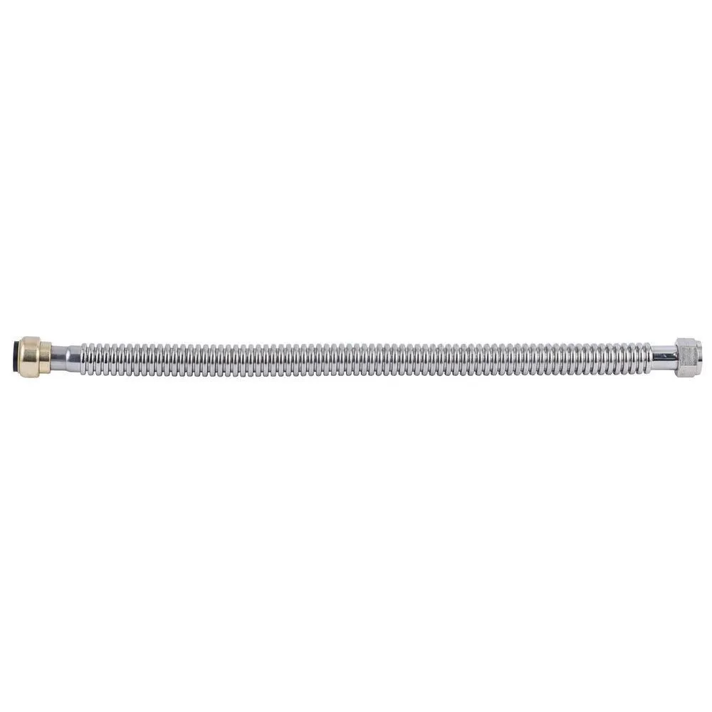 3/4 in. Push-To-Connect x 3/4 in. Female Pipe Thread x 24 in. Braided Stainless Steel Water Heater Connector, photo 6 of 7