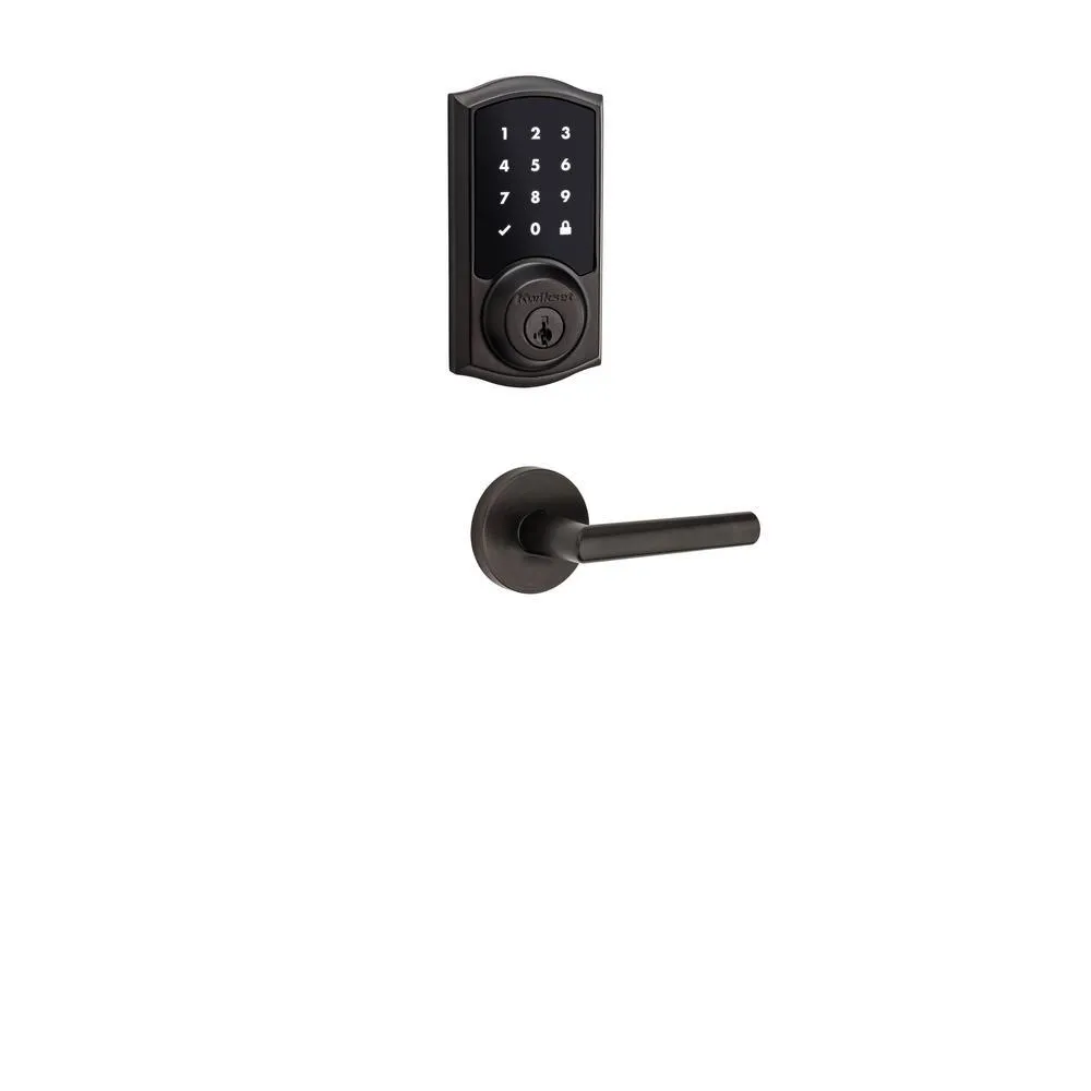 Kwikset Z-Wave SmartCode 916 Touchscreen Satin Nickel Single Cylinder Electronic Deadbolt Featuring SmartKey Security, photo 2 of 3