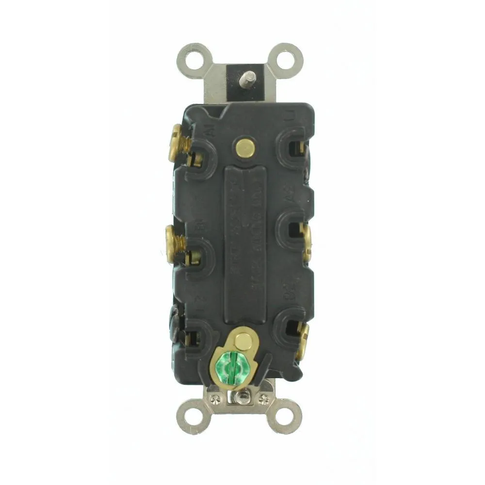 30 Amp Industrial Grade Heavy Duty Double-Pole Double-Throw Center-Off Maintained Contact Toggle Switch, Brown, photo 4 of 4