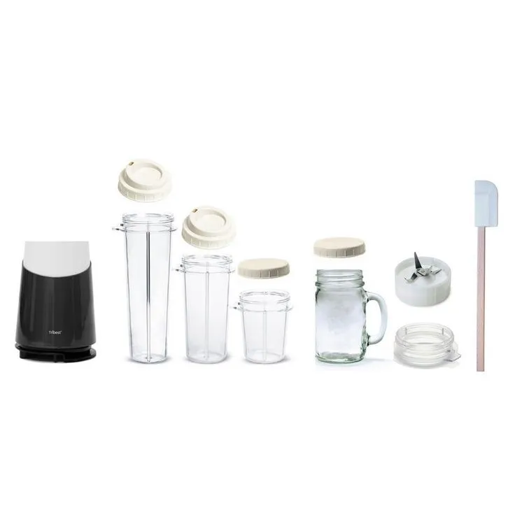 Mason 24 in. Grey Jar Ready Personal Blender 2 with Mason Jar Blending Mug, photo 2 of 5