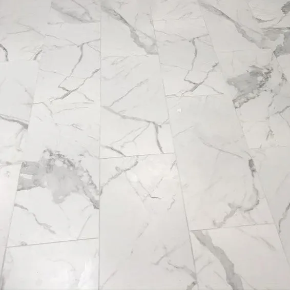 Satori Regent Statuario 24-in x 24-in Polished Porcelain Marble-Look Floor and Wall Tile (3.87-sq ft per piece), photo 3 of 11