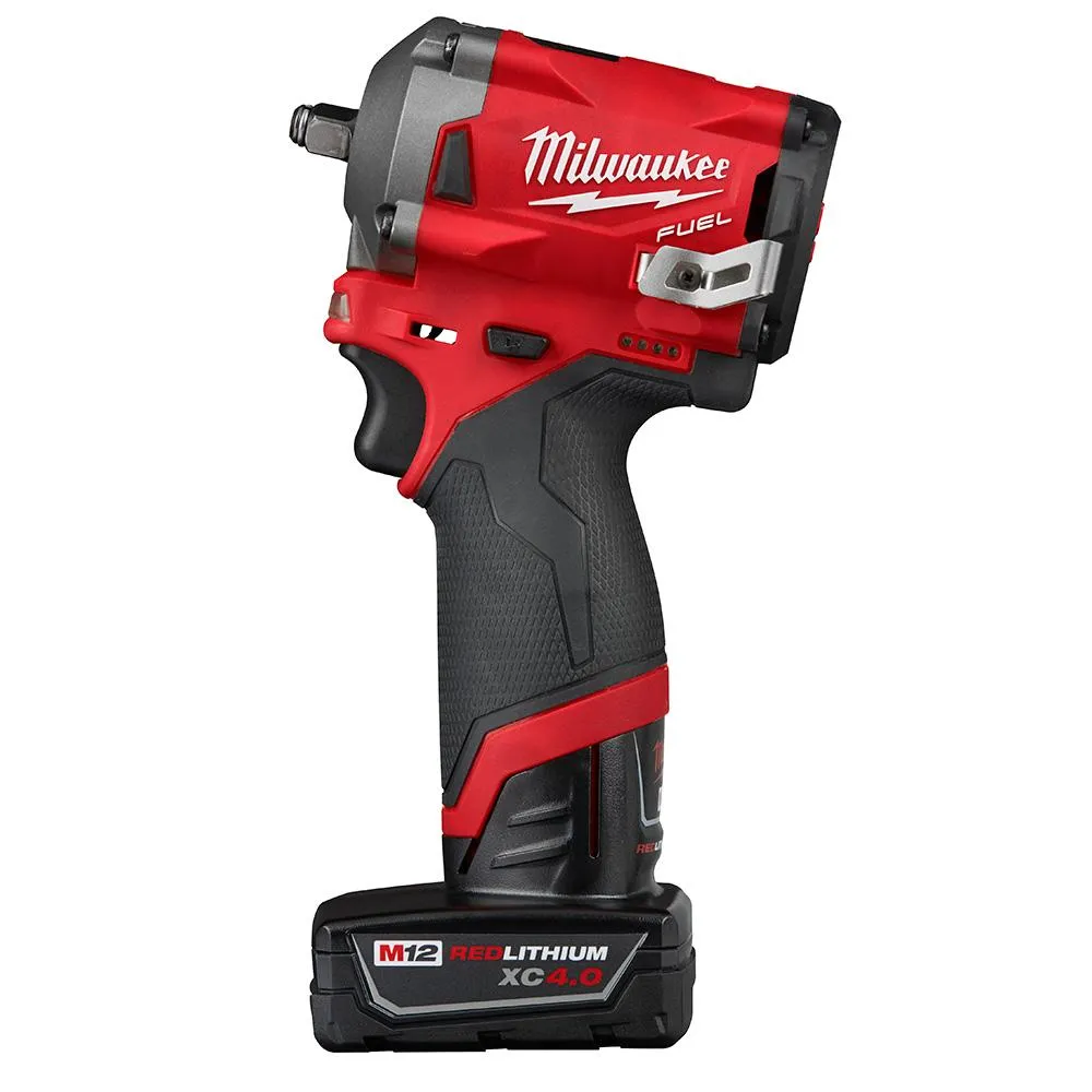 M12 FUEL 12-Volt Lithium-Ion Brushless Cordless Stubby 3/8 in. Impact Wrench & Ratchet Combo Kit (2-Tool), photo 6 of 13