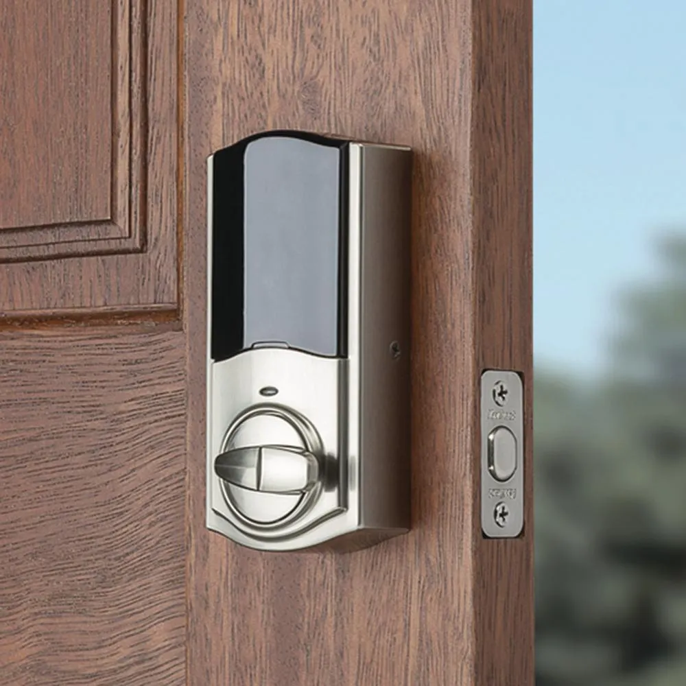 Kwikset Kevo Convert Smart Lock Satin Nickel Conversion Kit Featuring Bluetooth Technology, photo 5 of 6