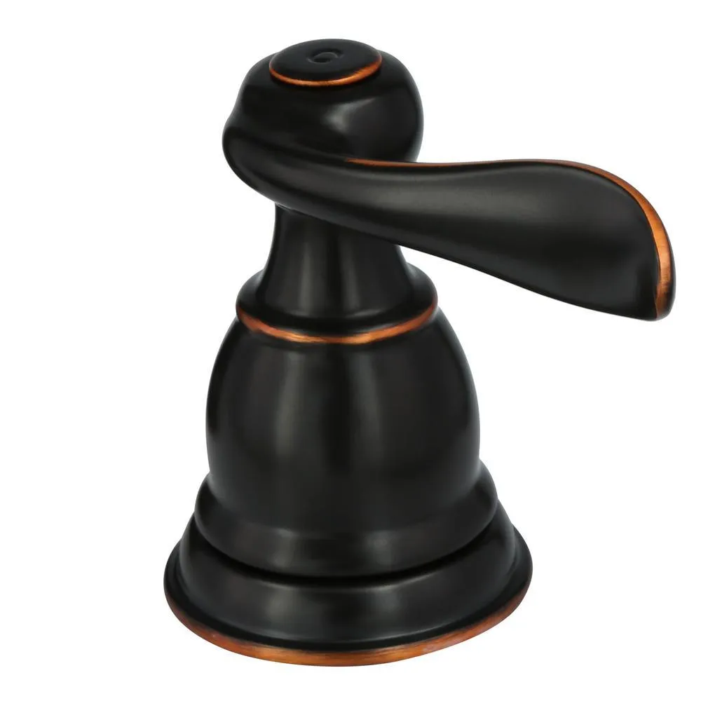 Windemere 8 in. Widespread 2-Handle Bathroom Faucet with Metal Drain Assembly in Oil-Rubbed Bronze, photo 4 of 11