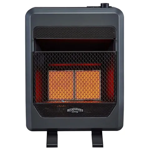 Propane Gas Vent Free Infrared Gas Space Heater With Blower - 18,000 BTU