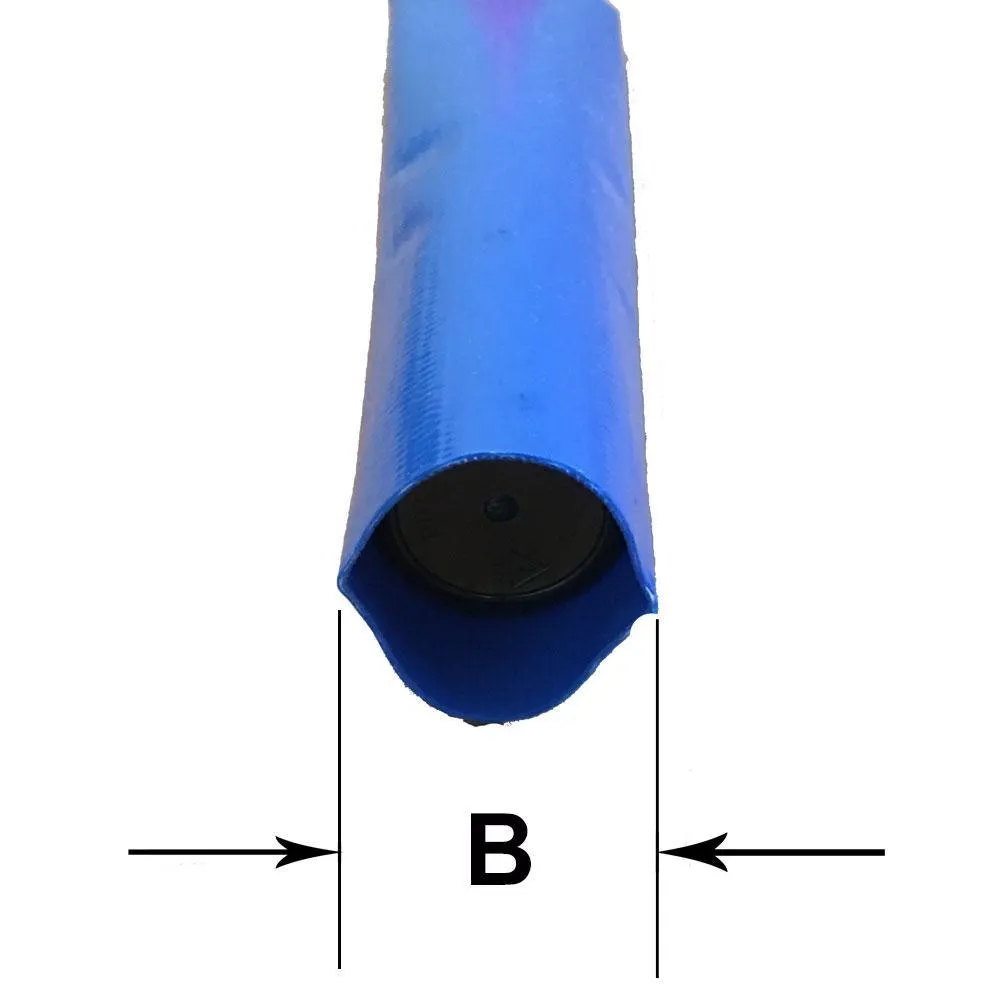 1 in. Dia x 100 ft. Blue 6 Bar Heavy-Duty Reinforced PVC Lay Flat Discharge and Backwash Hose, photo 4 of 4