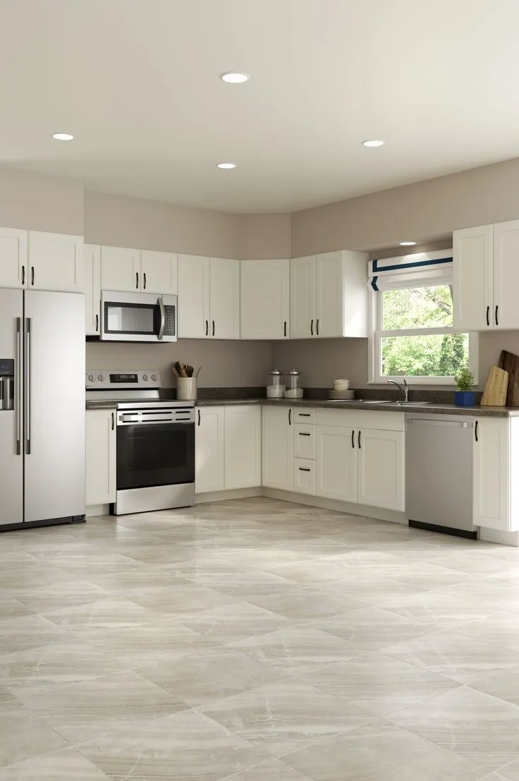 Style Selections Sorrento Marble 4-mil x 18-in W x 18-in L Groutable Water Resistant Peel and Stick Luxury Vinyl Tile Flooring, photo 7 of 8