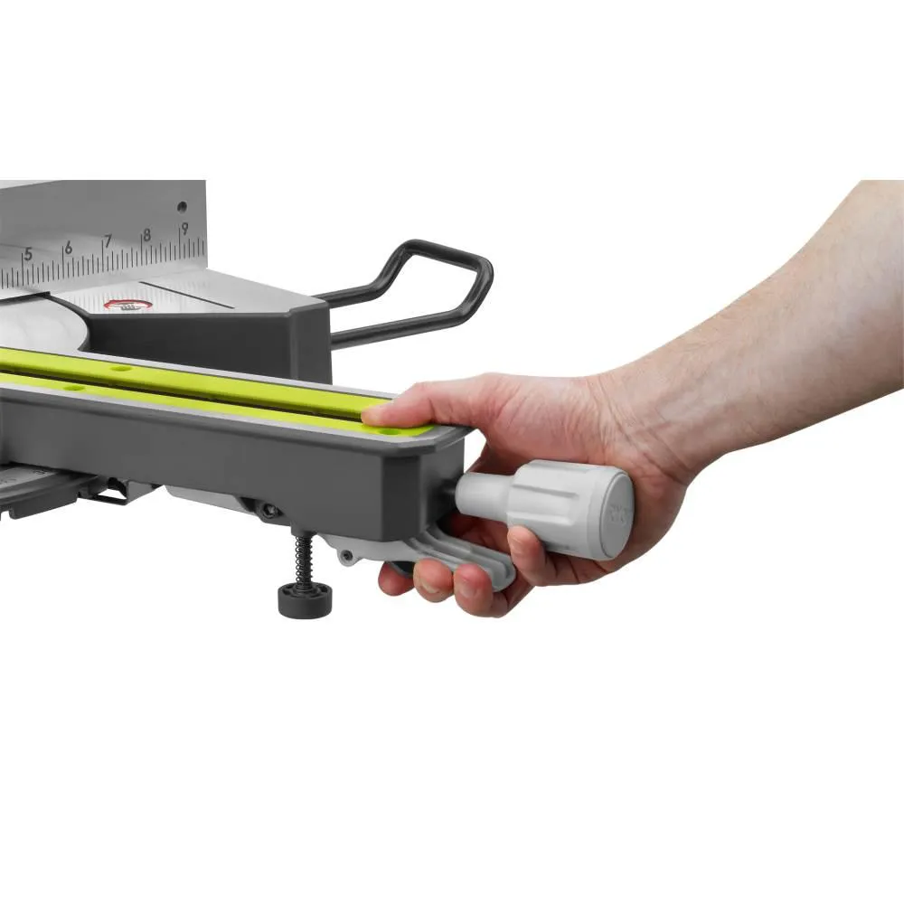RYOBI 15 Amp 10 in. Sliding Compound Miter Saw and 18-Volt Cordless Airstrike ONE+ Pin Nailer Kit, photo 4 of 12