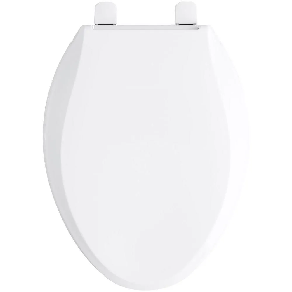 Cachet Quiet-Close Elongated Closed Front Toilet Seat with Grip-Tight Bumpers in White, photo 2 of 22