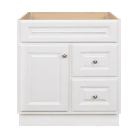 Hampton 30 in wide · 21 in deep · 33.5 in high Bathroom Vanity Cabinet Only in White