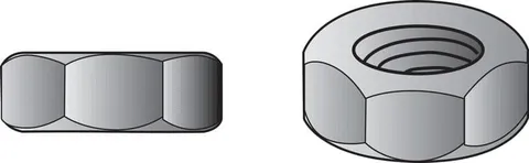 7/16 in. Zinc-Plated Steel USS Hex Nut, 352-Pack