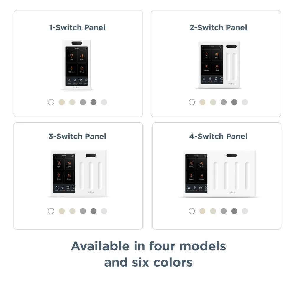 Brilliant Smart Home Control (2-Switch Panel) for Amazon Alexa, Google Assistant, Apple HomeKit, Ring, Sonos and More, photo 12 of 17