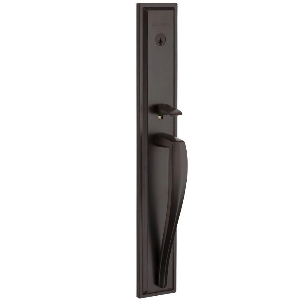 Torrey Pines Satin Nickel Low Profile Single Cylinder Entry Door Handleset with Torrey Door Lever feat SmartKey Security, photo 5 of 5
