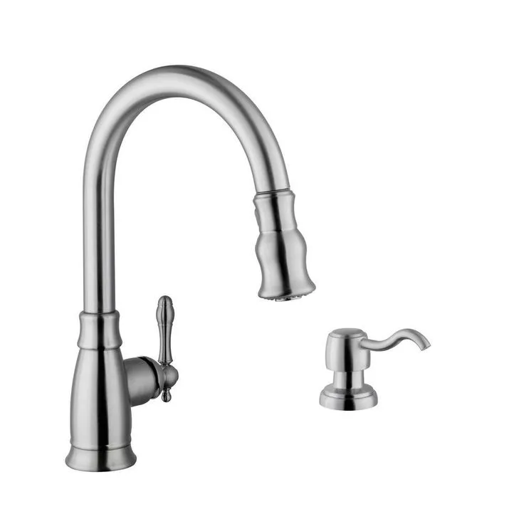 Undermount 16 in. 18-Gauge Stainless Steel Bar Sink in Brushed Stainless with Arc Kitchen Faucet, photo 4 of 5