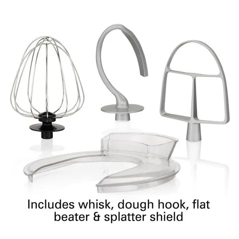 4 Qt. 7-Speed Stainless Steel Stand Mixer with Flat Beater