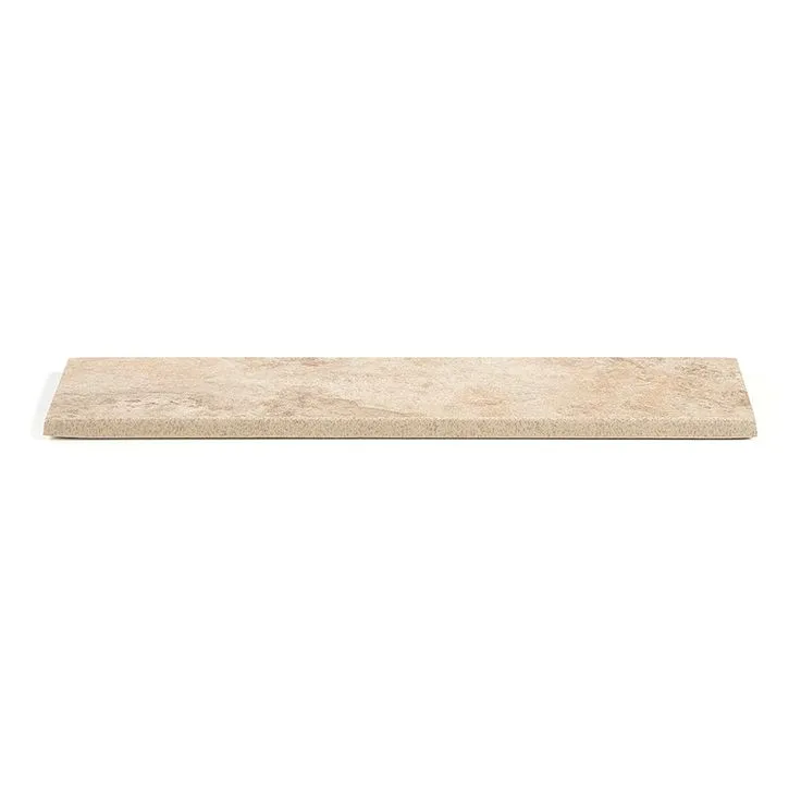 Style Selections Mesa Beige- Glazed Porcelain Porcelain Bullnose Tile (3-in x 12-in), photo 3 of 7