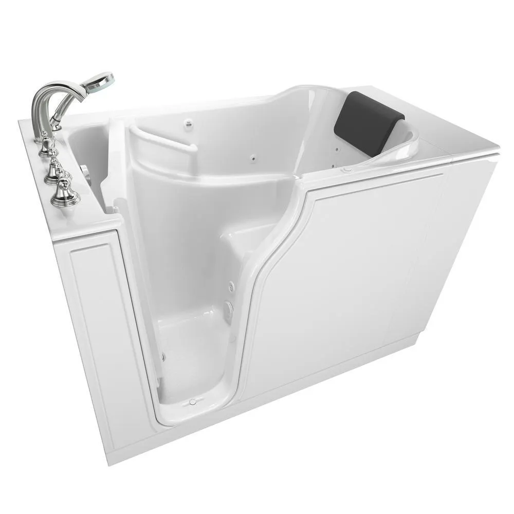 Gelcoat Premium Series 52 in. x 30 in. Right Hand Walk-In Whirlpool Bathtub in White, photo 15 of 17