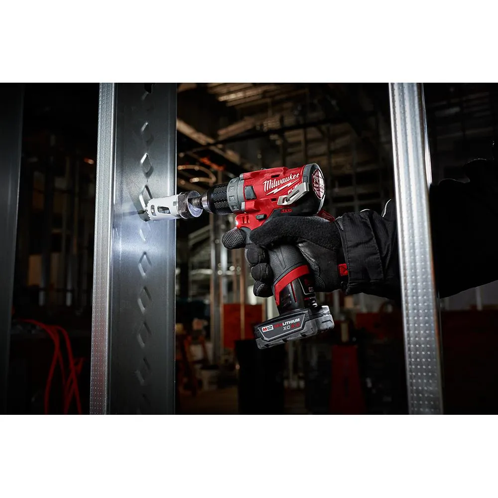M12 FUEL 12-Volt Lithium-Ion Brushless Cordless 1/2 in. Drill Driver Kit W/ 4.0Ah & 2.0Ah Battery & Hard Case, photo 6 of 11