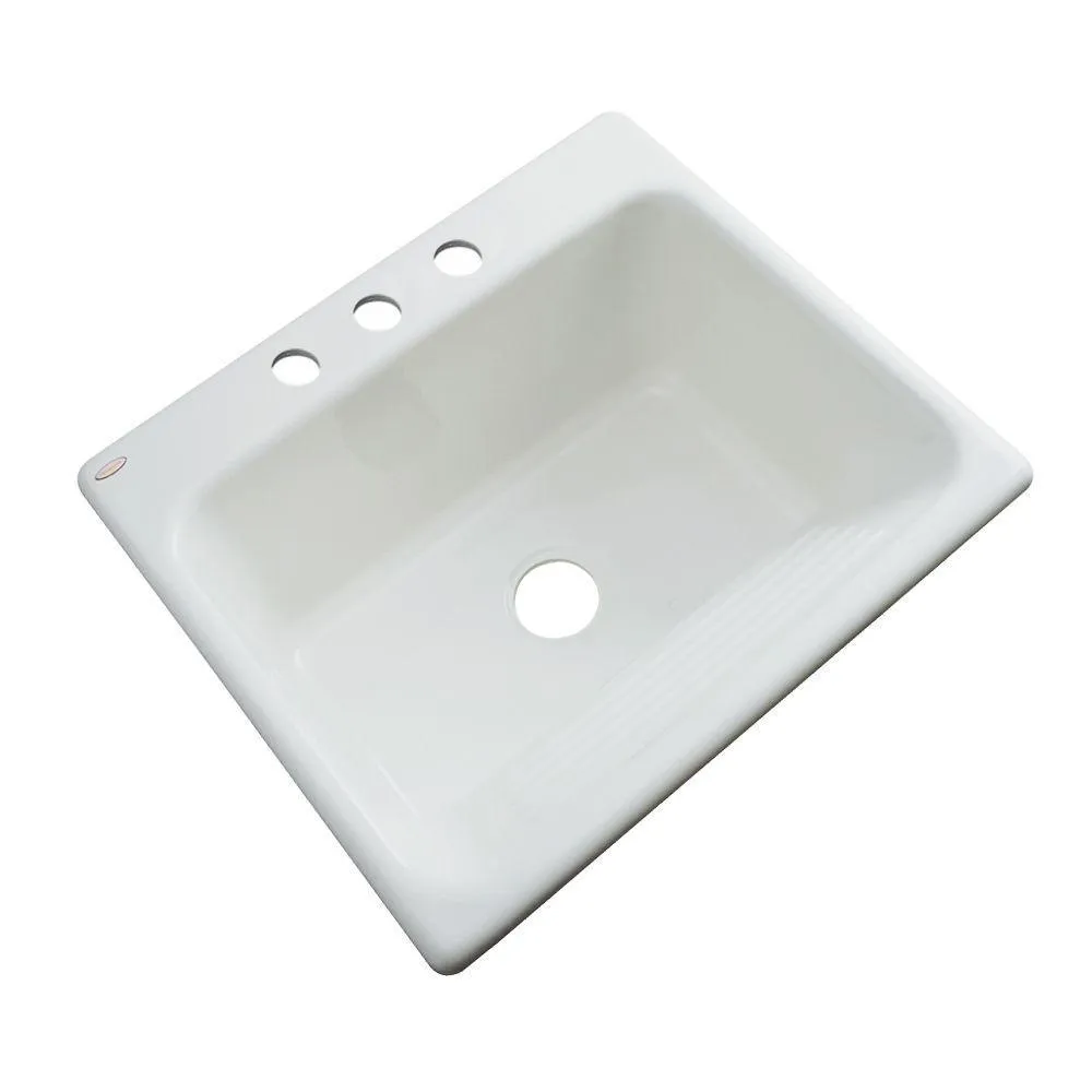 Kensington Drop-In Acrylic 25 in. 3-Hole Single Bowl Utility Sink in Ice Grey, photo 2 of 18