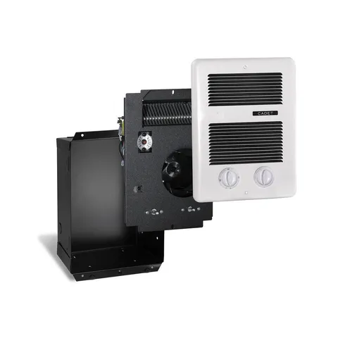 Com-Pak Bath 1,300-Watt 240-Volt In-Wall Fan-Forced Heater with Timer in White