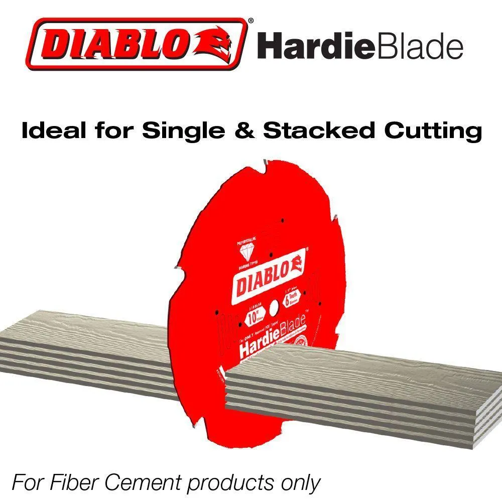 10 in. x 6-Teeth Polycrystalline Diamond (PCD) Tipped James Hardie/Fiber Cement Saw Blade, photo 11 of 16