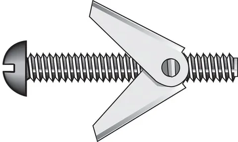 1/4 × 3 in Steel Toggle Bolts (50-Pack)