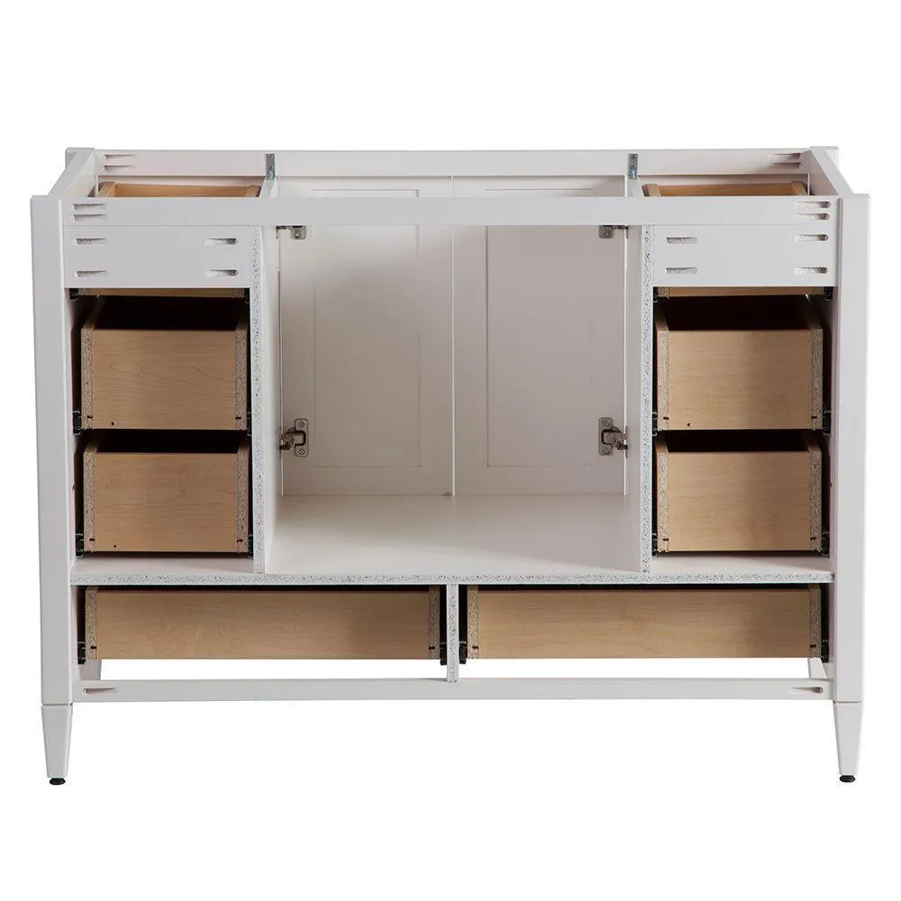 Claxby 48 in. W x 34 in H x 22 in. D Bath Vanity Cabinet Only in Cream, photo 7 of 34