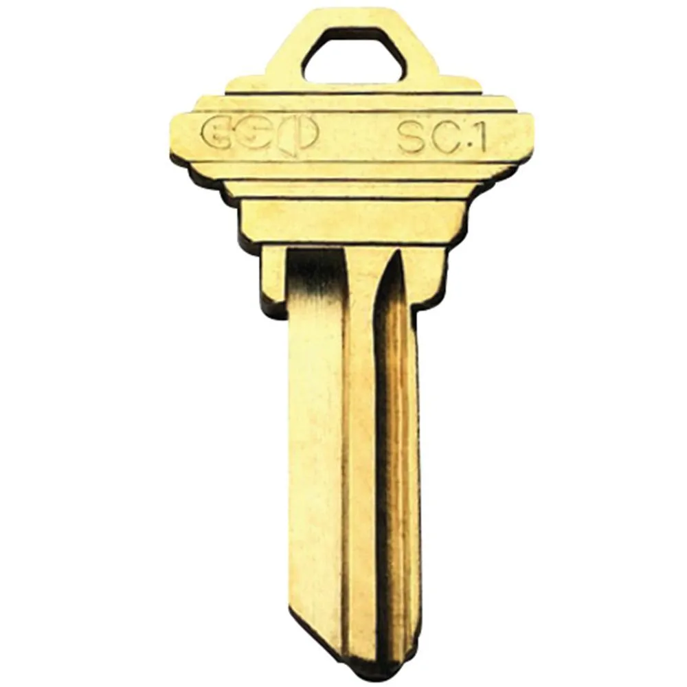 Brass Mortise Entry Right Hand Door Lock Set with 2-3/4 in. Backset, 2 SC1 Keys and Wide Face Plate-Hex, photo 2 of 2