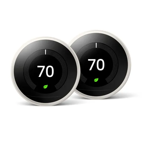 Nest Learning Thermostat 3rd Gen in White (2-Pack)