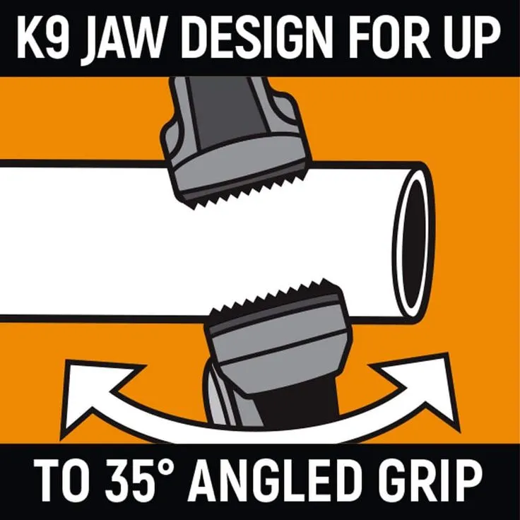 Crescent Z2 K9 Straight Jaw Tongue and Groove Plier Set with Dipped Grips (3-Piece), photo 5 of 10