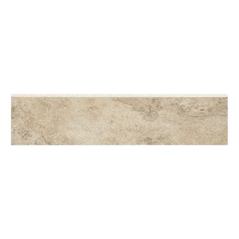 Mesa Beige- Glazed Porcelain Bullnose Tile (3 × 12 in)