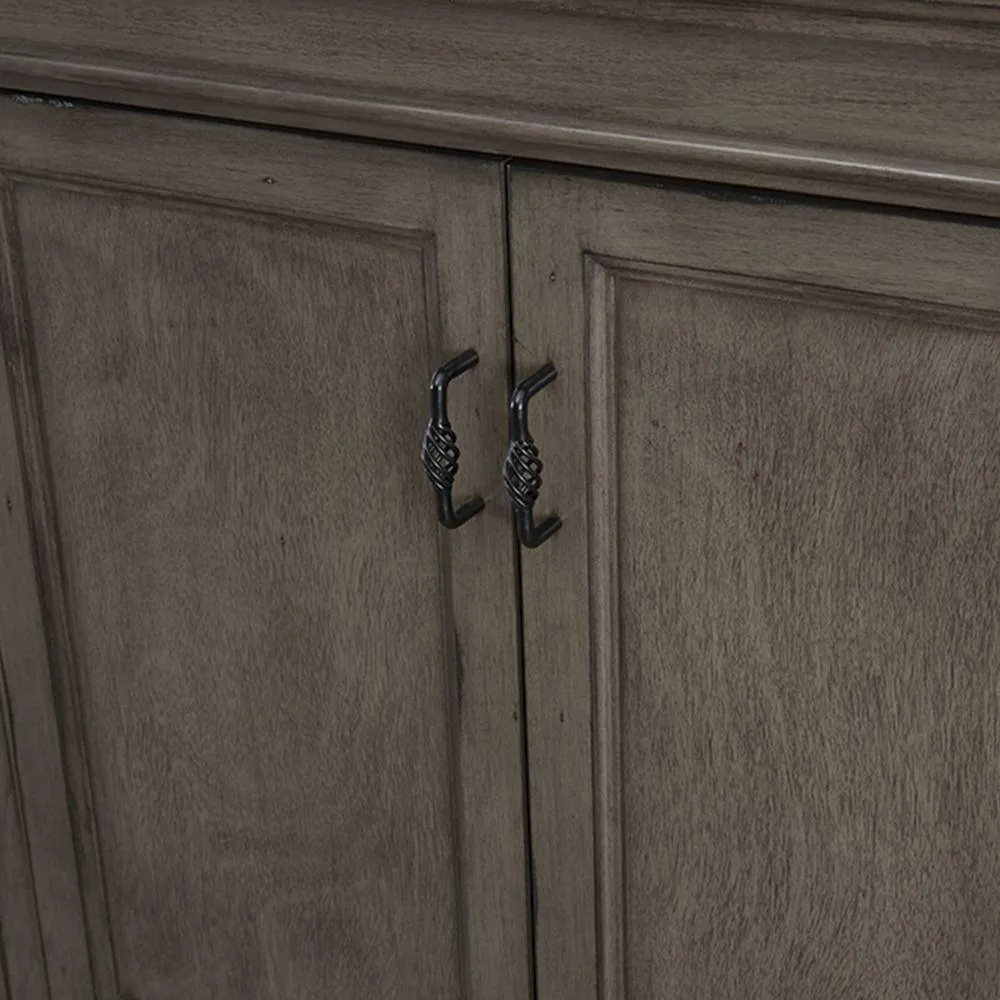 Naples 30 in. W Bath Vanity Cabinet Only in Distressed Grey with Right Hand Drawers, photo 6 of 44