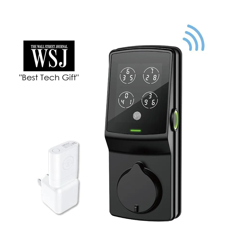 Lockly Secure PRO Satin Nickel Smart Lock Deadbolt with 3D Fingerprint and WiFi (Works with Alexa and Google Home), photo 9 of 9