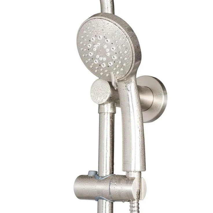 PULSE ShowerSpas 7-spray 8 in. Dual Shower Head and Handheld Shower Head with Body spray in Brushed-Nickel, photo 2 of 10