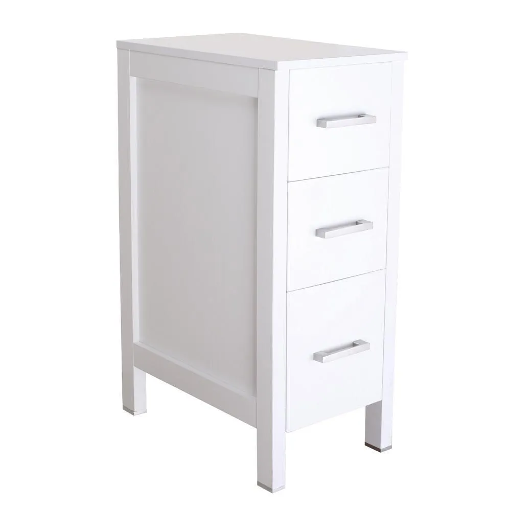CASAINC 20 in. W x 12 in. D x 30 in. H Bathroom Vanity Cabinet Linen Cabinet with Three Drawers in Gray, photo 6 of 7