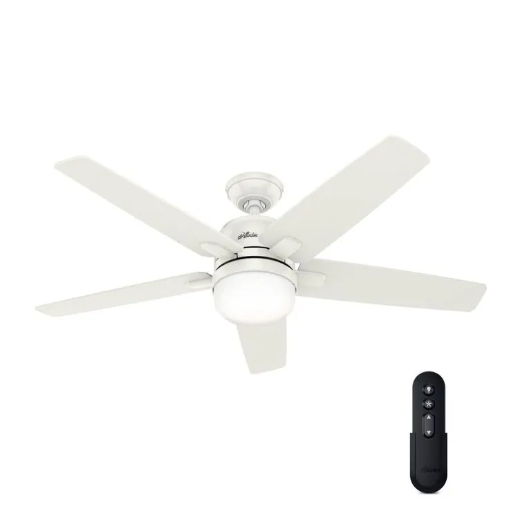 Cavera II 52 in. Indoor Matte Nickel Wifi-Enabled Smart Ceiling Fan with Light Kit & Remote, photo 10 of 10