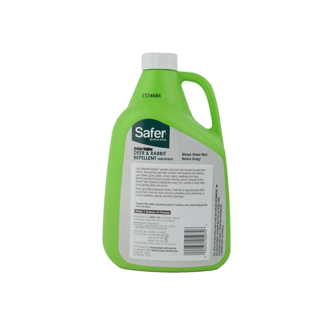 Safer Brand Critter Ridder Animal Repellent Concentrate For Deer and Rabbits 32 oz, photo 2 of 2