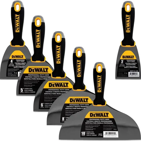 Deluxe Carbon Steel Joint Knife Set with Soft Grip Handles