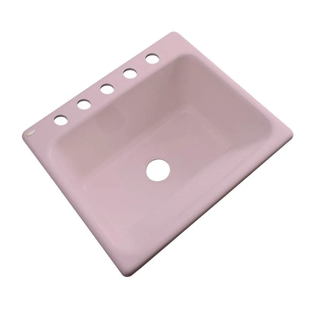 Kensington Drop-In Acrylic 25 in. 5-Hole Single Bowl Utility Sink in White, photo 15 of 16
