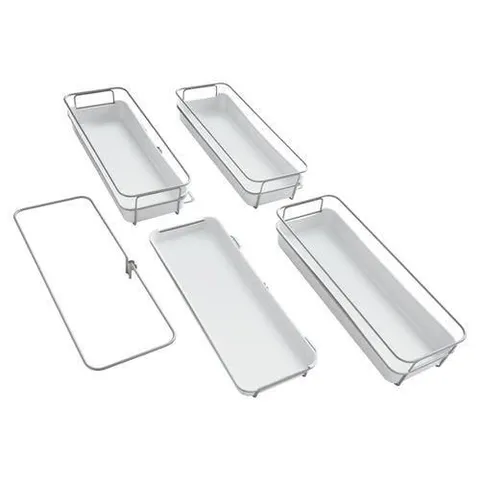 W x H 1-Tier Mounted Metal Basket